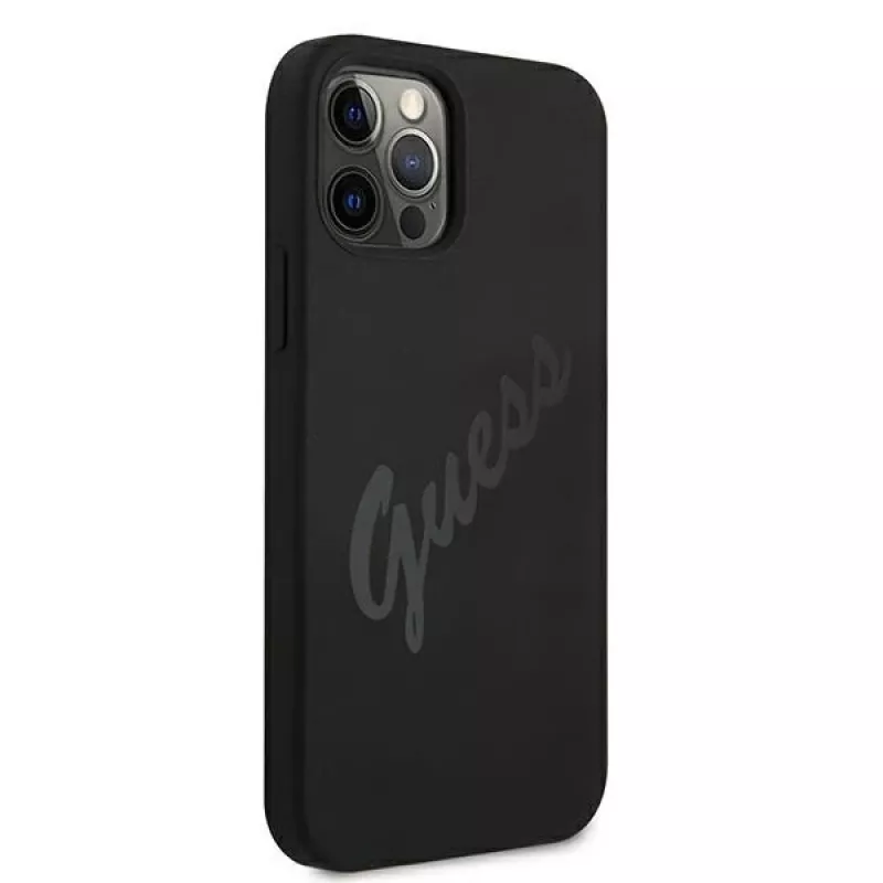 Guess Script Vintage carcasa rígida para Apple iPhone 12 Pro Max 6,7