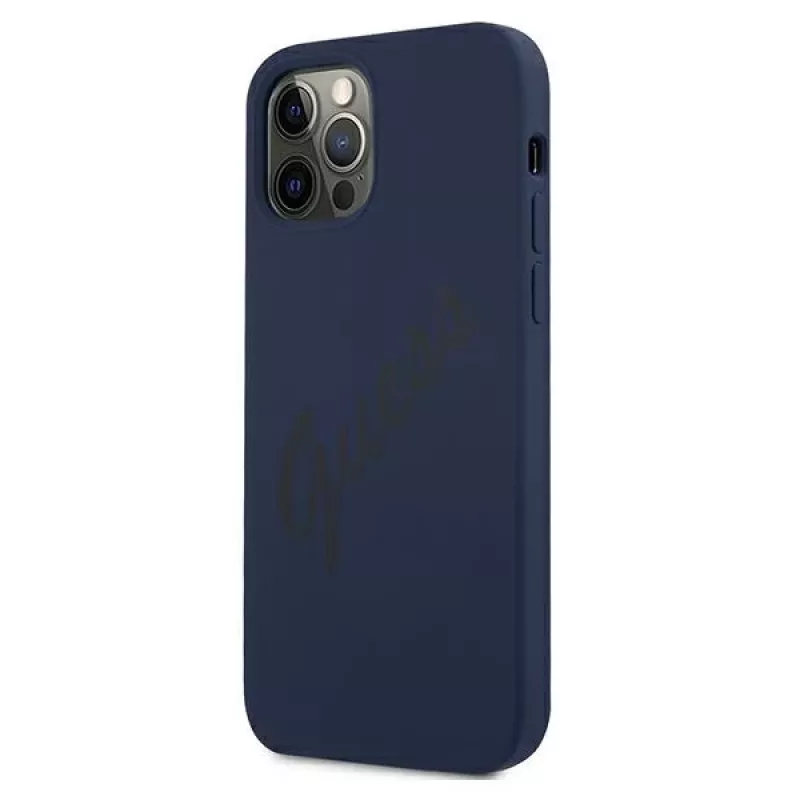 Guess Script Vintage carcasa rígida para Apple iPhone 12 / iPhone 12 Pro 6,1