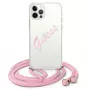 Guess Script Vintage carcasa rígida para iPhone 12 / 12 Pro 6,1