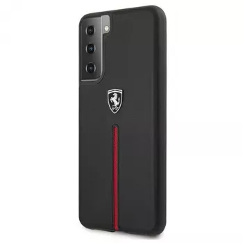 Ferrari FEOSIHCS21MBK S21+ G996 carcasa rígida negra Off Track piel y nailon con franjas