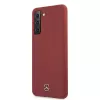 Mercedes-Benz Silicone Line carcasa rígida para Samsung Galaxy S21 (SM-G991) - roja