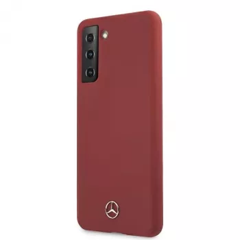 Mercedes-Benz Silicone Line carcasa rígida para Samsung Galaxy S21 (SM-G991) - roja
