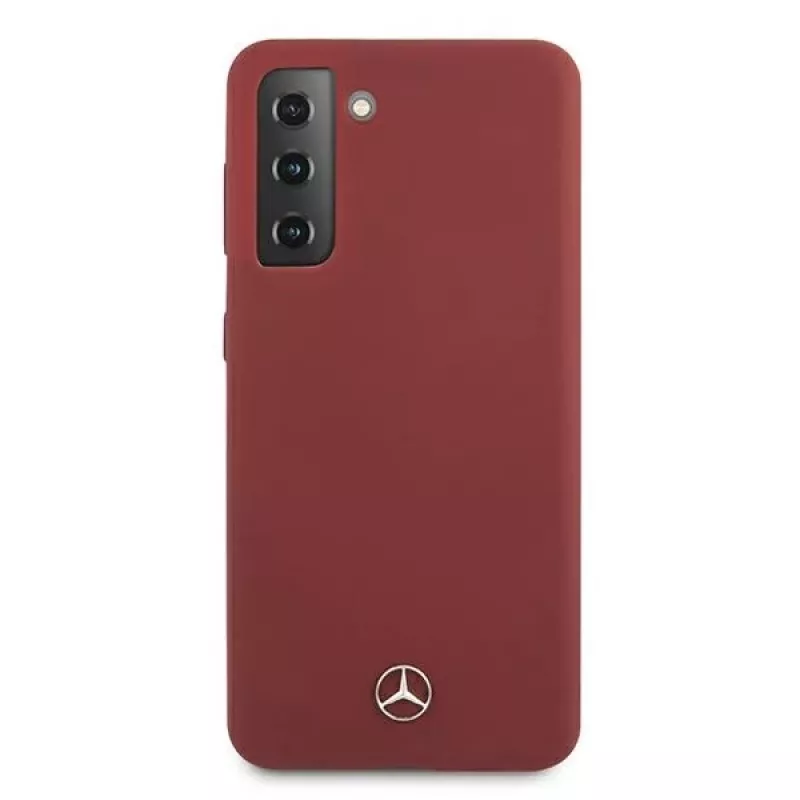 Mercedes-Benz Silicone Line carcasa rígida para Samsung Galaxy S21 (SM-G991) - roja