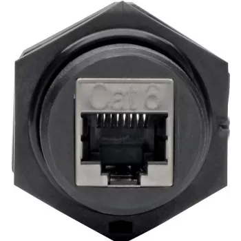 Eaton Tripp Lite N206-BC01-IND Acoplador RJ45 Cat5/Cat6 hembra-hembra blindado industrial IP68 con tapa antipolvo TAA
