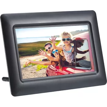 AGFAPHOTO Agfa Photo LED HD 7 Marco de fotos digital con reloj y calendario APF700 Negro