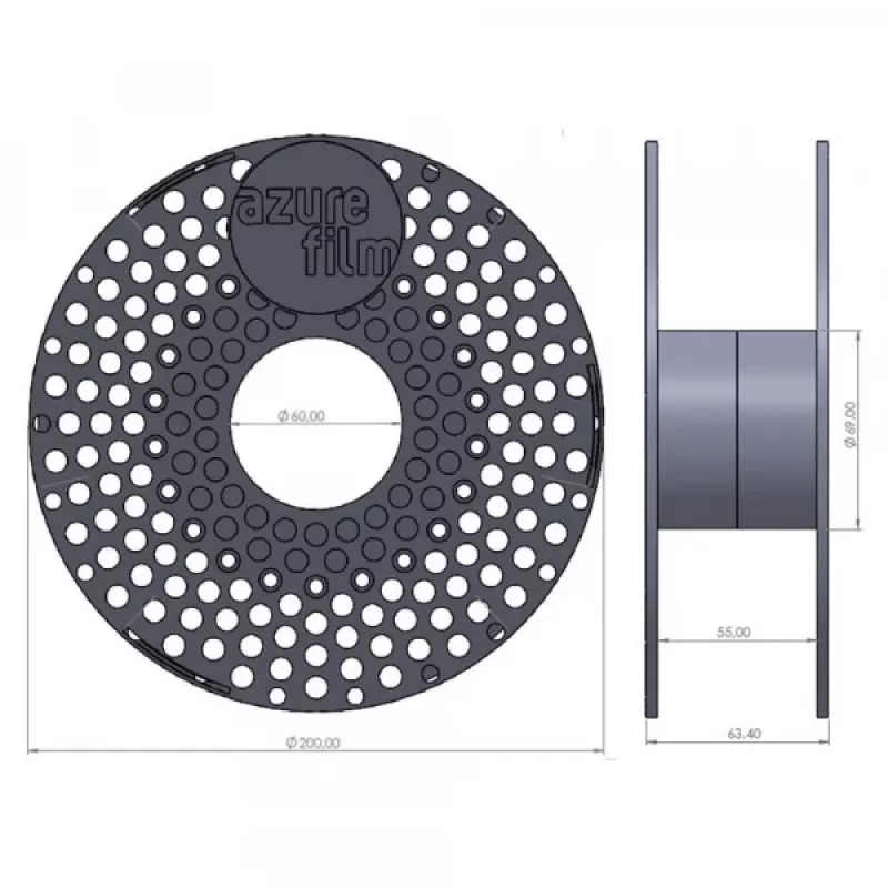 AzureFilm ABS-P Amarillo 1,75 mm 1 kg Filamento 3D