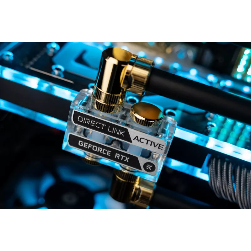 EK Water Blocks Vector² GPU Water Block Interconnect Bridge - Acrílico - Transparente - G1/4 pulgadas - 41 mm
