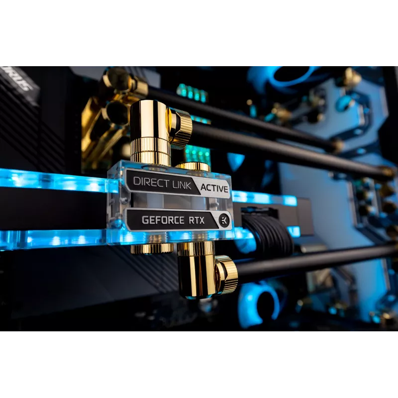 EK Water Blocks Vector² GPU Water Block Interconnect Bridge - Acrílico - Transparente - G1/4 pulgadas - 41 mm