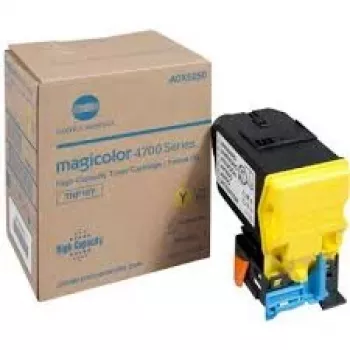 Konica Minolta TNP-18Y cartucho de tóner amarillo (A0X5250) para magicolor 4750DN/4750EN