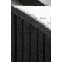 Bandeja vertical Veloflex 4446280 DIN A4 hasta 56 cm 23 compartimentos PP negro