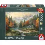 Schmidt Thomas Kinkade Studios Autumn Evening at the Lake Puzzle 1000 piezas