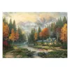 Schmidt Thomas Kinkade Studios Autumn Evening at the Lake Puzzle 1000 piezas