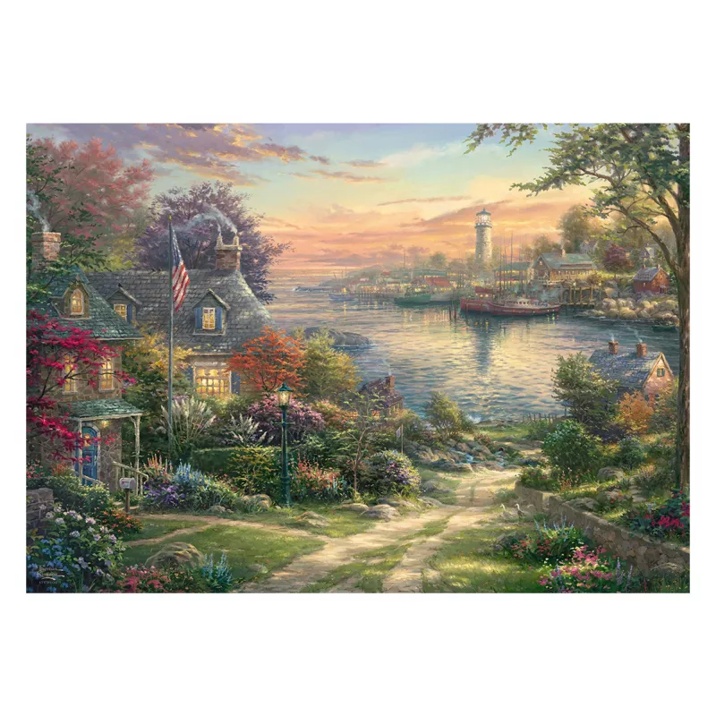 SCHMIDT SPIELE Thomas Kinkade Studios: Harbor in New England (1000 piezas)