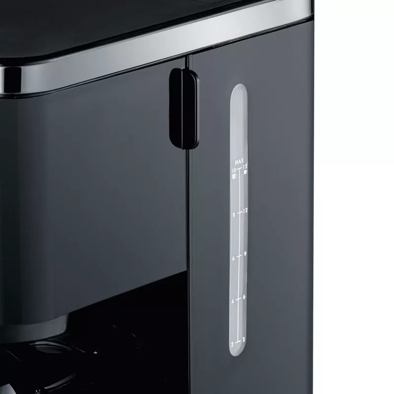 GRAEF Young FK 402 Cafetera de filtro - 10 tazas, 1,25 L, 1000 W, acero inoxidable/negro