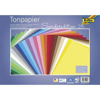 Folia Special Edition Papel de colores 25 colores diferentes 130 g/m² 25 hojas A4