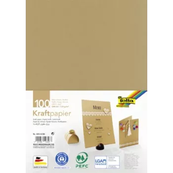 Folia Papel kraft marrón 120 g/m² 100 hojas A4