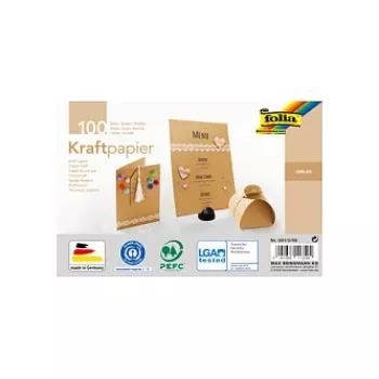 Folia Bloc de motivos de cartón kraft papel kraft A5 120 g/m² - 120 g/m² - A5