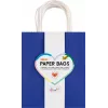 Folia 7 Bolsas de papel con asa BASIC M Azul Azul claro Rosa Rojo Amarillo Blanco Menta 18.0