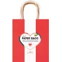 Folia 7 bolsas de papel CLASSIC M rojo natural verde crema oro metalizado 18,0 x 21 cm