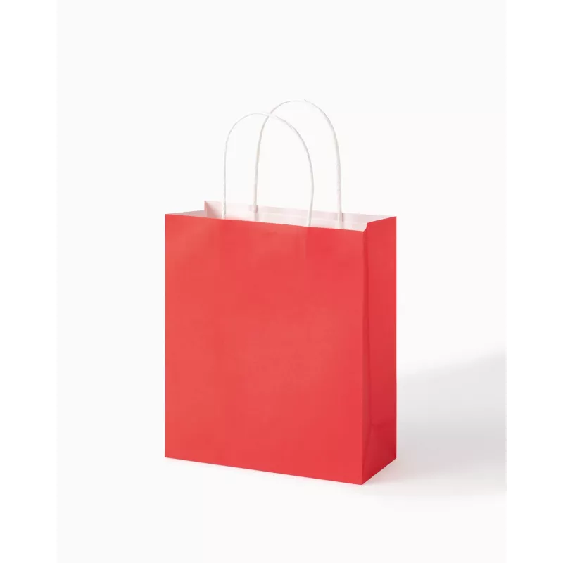 Folia 7 bolsas de papel CLASSIC M rojo natural verde crema oro metalizado 18,0 x 21 cm