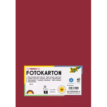 Folia 614/50 22 - Rojo - Liso - A4 (210 x 297 mm) - 300 g/m² - 50 hojas - Alemania
