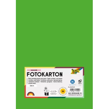 Folia 614/50 55 - Verde - Liso - A4 (210 x 297 mm) - 300 g/m² - 50 hojas - Alemania