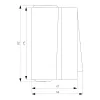 SIEMENS Interruptor universal de superficie DELTA Fläche Gris oscuro 1 elemento 10A 250V