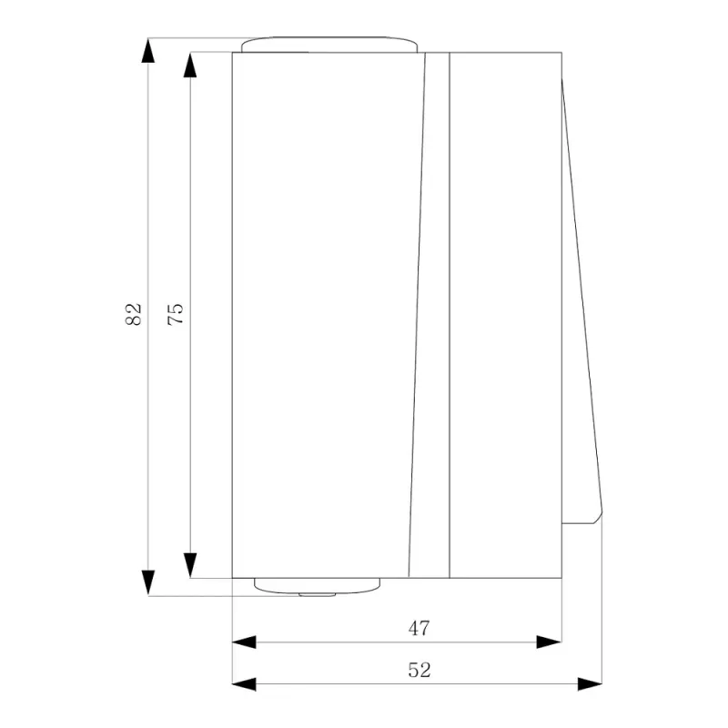 SIEMENS Interruptor universal de superficie DELTA Fläche Gris oscuro 1 elemento 10A 250V