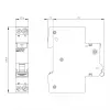 Siemens 5SV13166KK16 RCBO bipolar 16 A 30 mA, curva B, tipo A, 6 kA