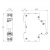 Siemens 5SV6016-6KK16 AFDD/MCB Dispositivo combinado B16 bipolar 230V 1TE