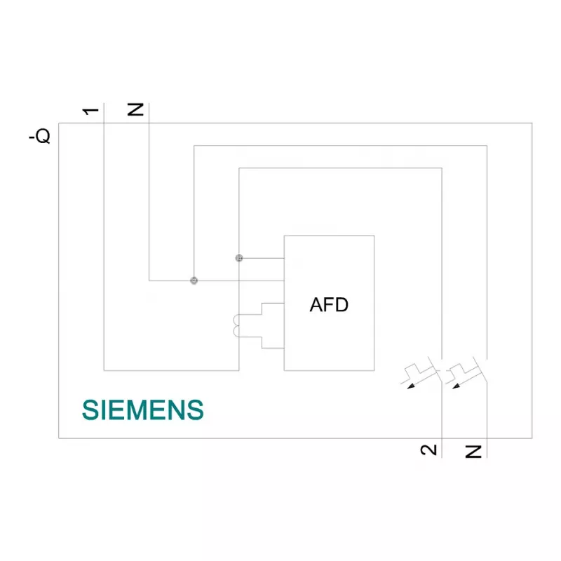 Siemens 5SV6016-6KK16 AFDD/MCB Dispositivo combinado B16 bipolar 230V 1TE