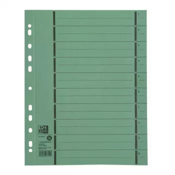 ELBA Separador 400004667 DIN A4 250 g/m² cartulina manila verde