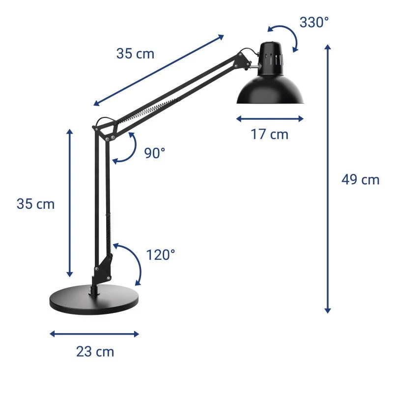 Jakob Maul GmbH MAULcircle Lámpara de escritorio LED 6W blanco neutro plata
