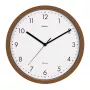 MAUL 9051476 Reloj de pared de cuarzo 30 cm x 5 cm madera (oscura) blanco