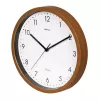 MAUL 9051476 Reloj de pared de cuarzo 30 cm x 5 cm madera (oscura) blanco