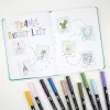Tombow ABT-6P-4 Set de rotuladores Dual Brush Pen - 6 rotuladores - punta fina y punta pincel - multicolor - redonda