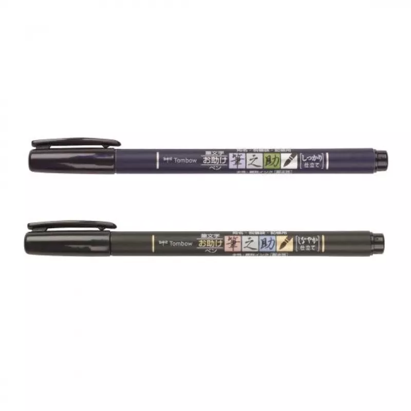 Tombow WS-BHS-2P Set de rotuladores Dual Brush Pen - negro - 2 uds. - blíster