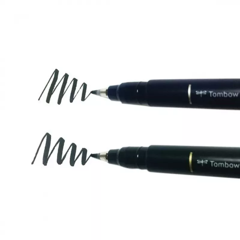 Tombow WS-BHS-2P Set de rotuladores Dual Brush Pen - negro - 2 uds. - blíster