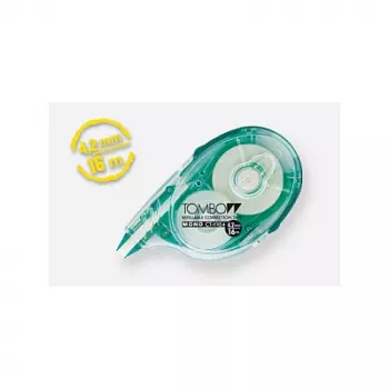 Tombow MONO YXE cinta correctora - verde/transparente - 16 m x 4,2 mm - blíster