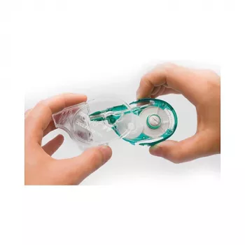 Tombow MONO YXE cinta correctora - verde/transparente - 16 m x 4,2 mm - blíster