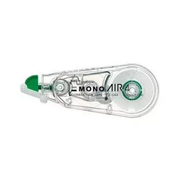 Tombow CT-CA4-20 MONO CA cinta correctora - cinta blanca 10 m x 4,2 mm - dispensador verde/transparente - 20 unidades
