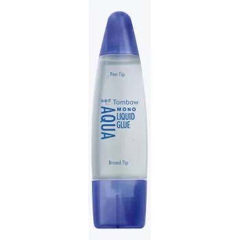 Tombow MONO Aqua pegamento líquido con dos puntas, transparente, pack de 10