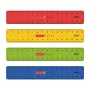 BRUNNEN regla 15,0 cm colores a elegir rojo amarillo verde azul