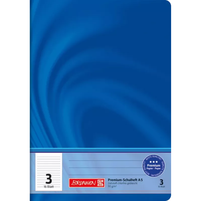 BRUNNEN Vivendi Cuaderno escolar Lineatur 3, rayado sin margen, A5, 16 hojas