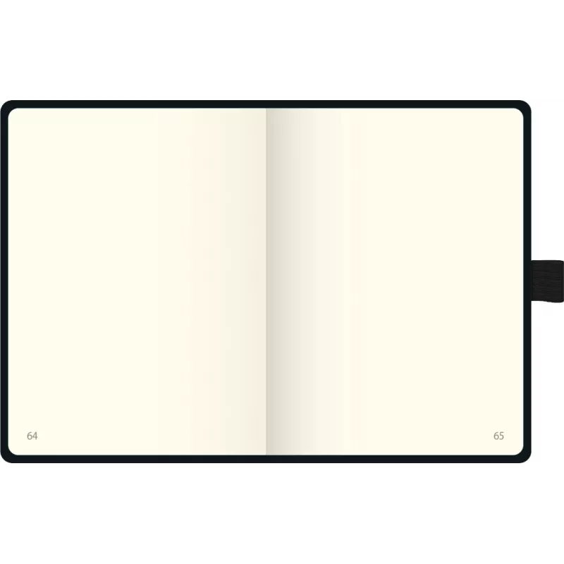 BRUNNEN KOMPAGNON cuaderno A6 en blanco 192 páginas tapa dura negro