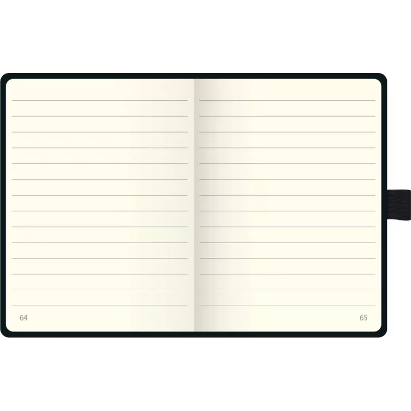 BRUNNEN KOMPAGNON cuaderno A6 rayado - 96 hojas, tapa dura, negro