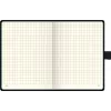 BRUNNEN KOMPAGNON cuaderno A6 cuadriculado negro 96 hojas encuadernación cosida