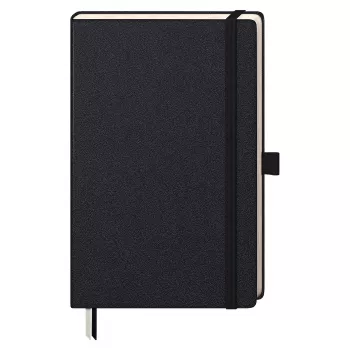 BRUNNEN KOMPAGNON cuaderno A5 cuadriculado negro 96 hojas