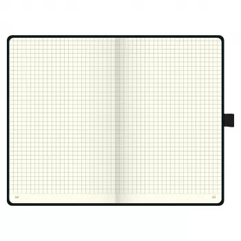BRUNNEN KOMPAGNON cuaderno A5 cuadriculado negro 96 hojas