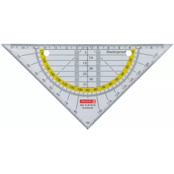 BRUNNEN escuadra OFFICE TO GO 16,0 cm transparente